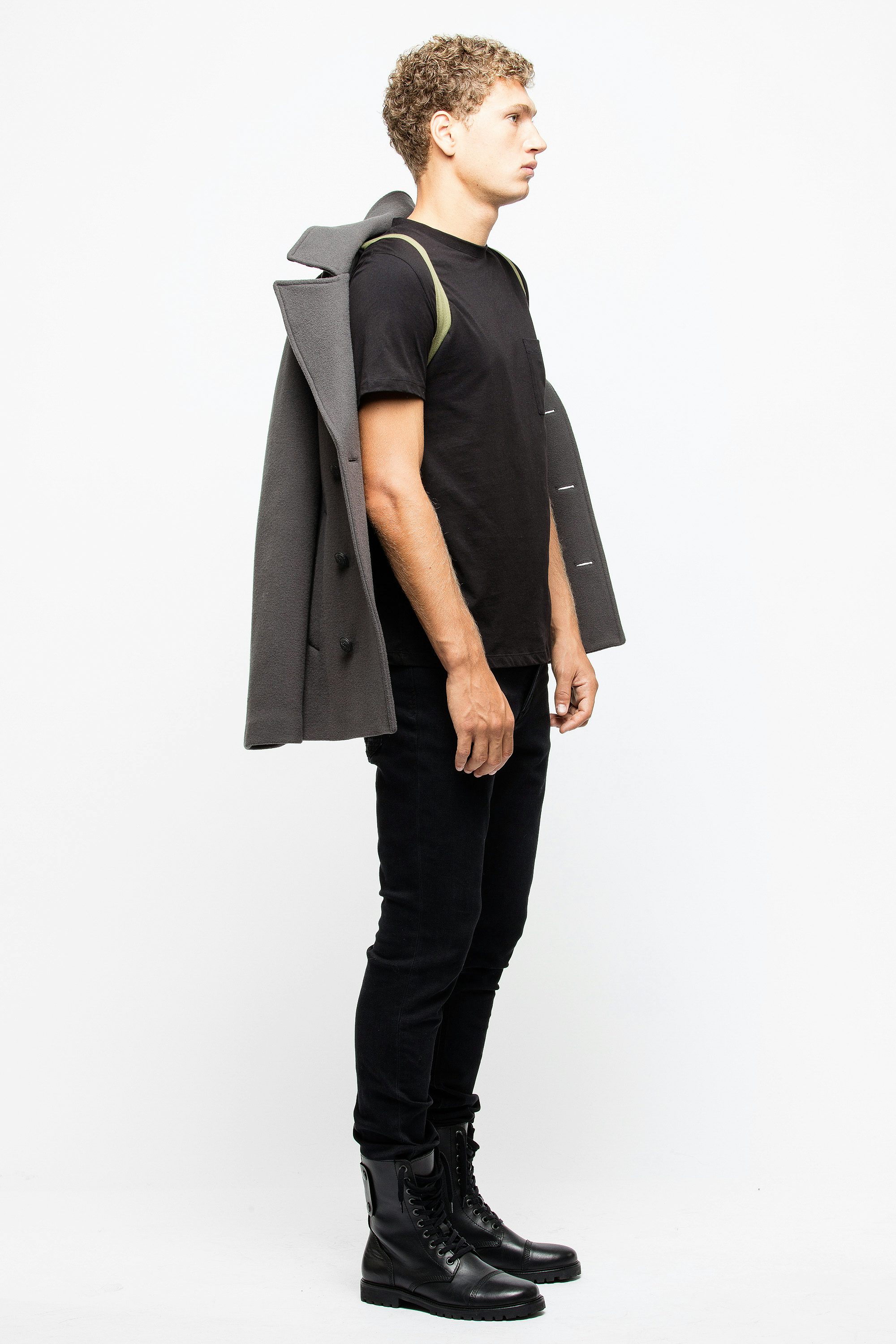 Abrigo Maxime Wool - Abrigo gris para hombre